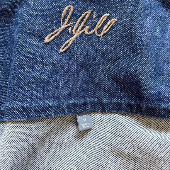 J.Jill Denim Jacket Size M Jean Jacket Y2K‎ - Picture 6 of 8